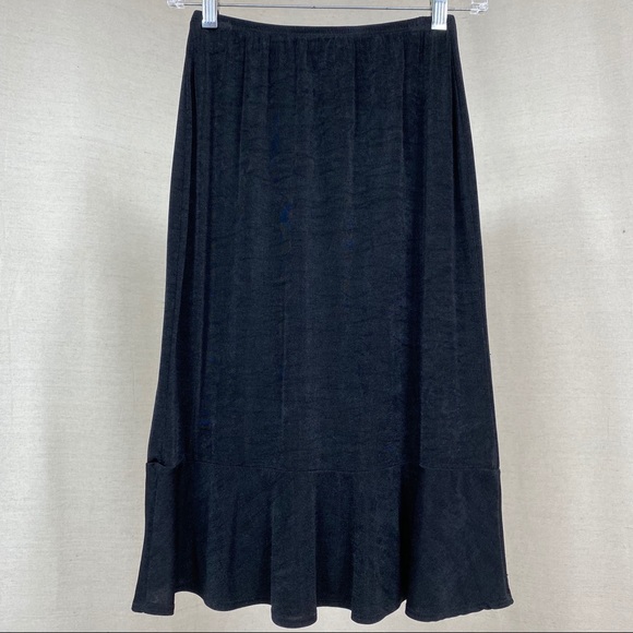 Jaclyn Smith Classic Vintage Black Skirt - Picture 2 of 5